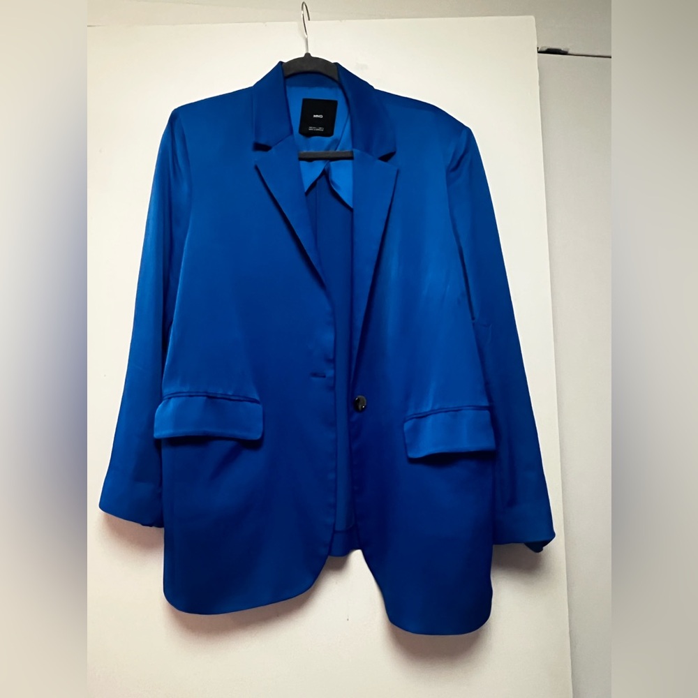 Royal blue mango blazer